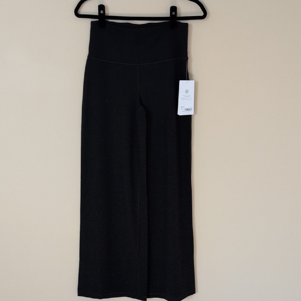 NWT Athleta ELATION Black High-Rise, Wide Leg Pants S-Petite